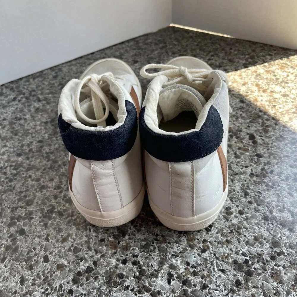 Madewell Sidewalk High Top‎ Skate Sneakers Colorblock Leather Suede Sz Men’s 6.5